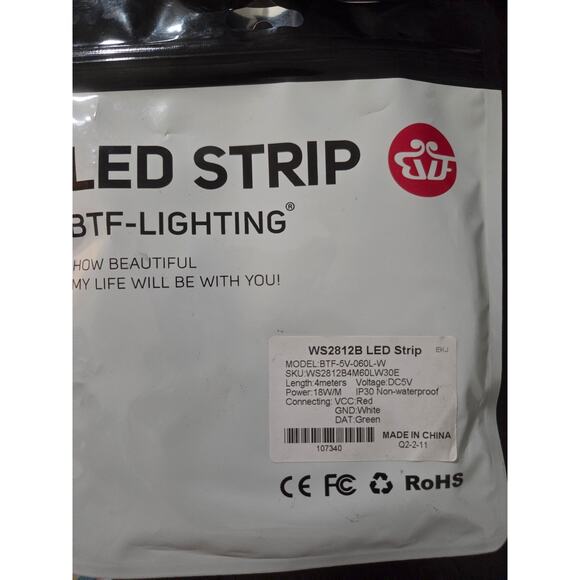 LED STRIP BTF-lighting WS2812B 4MTS - Picture 2 of 3